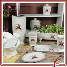 crown bathroom ceramic set